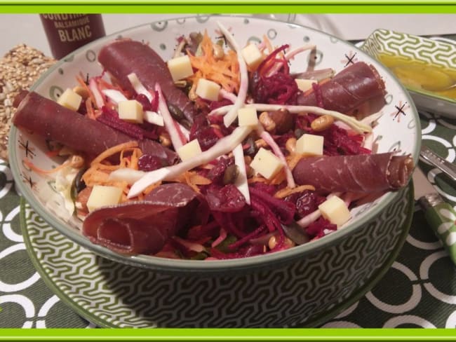 Salade de carotte et betterave crue