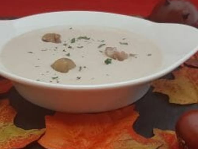 Velouté de châtaignes fraîches