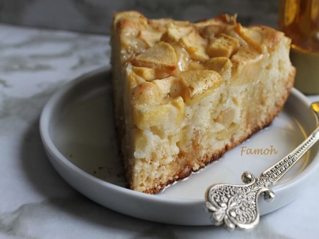 Gâteau sirop d'érable et pommes