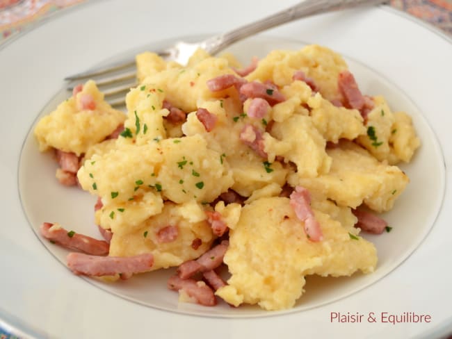 Kaesknepfle ou les gnocchis alsaciens au fromage blanc