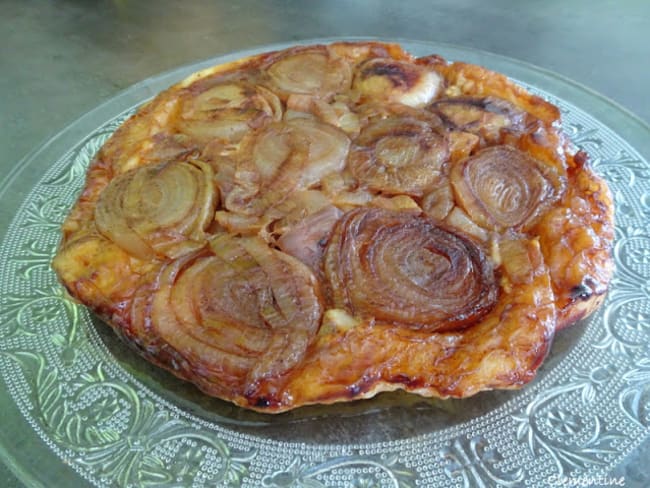 Tarte tatin aux oignons de Roscoff AOP