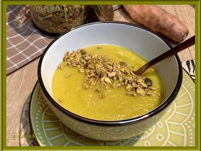 Velouté de pois cassés et patates douces