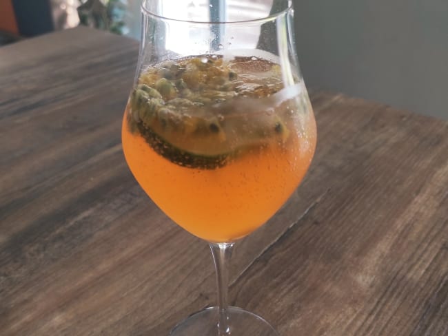 Fizzy passion, cocktail au champagne