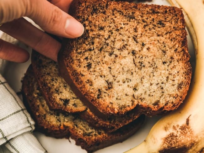 Recette facile du banana bread - le cake à la banane moelleux