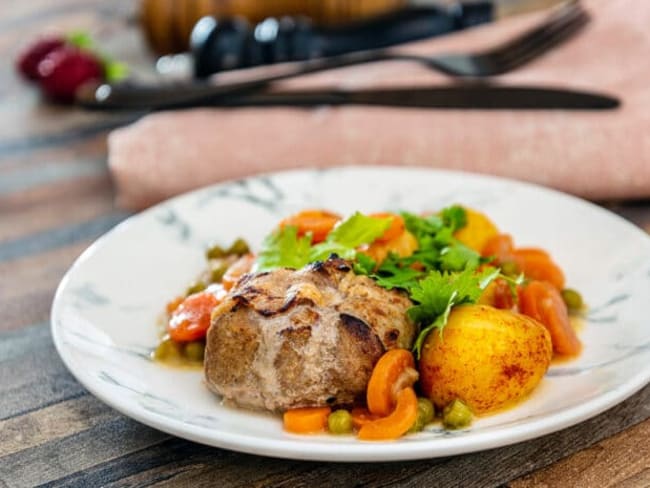 Paupiettes de veau et légumes