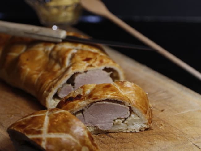 Filet mignon en croûte moutarde et fromage blanc