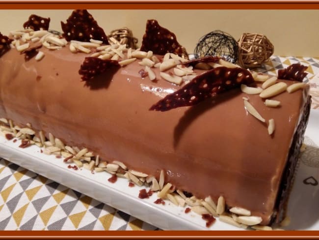 Bûche Caramel Poire