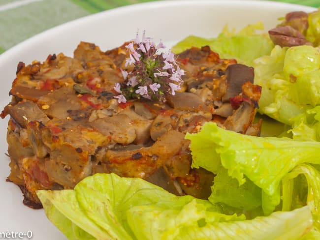 Hamburger d’aubergines aux herbes