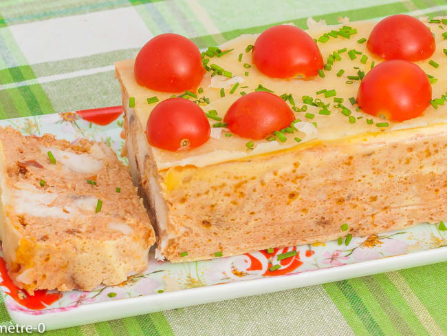 Terrine de lotte au merlu et tomates confites