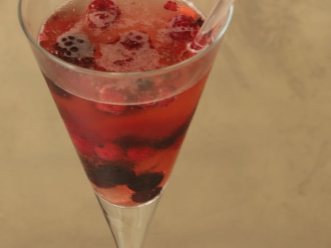 Sangria aux fruits rouges