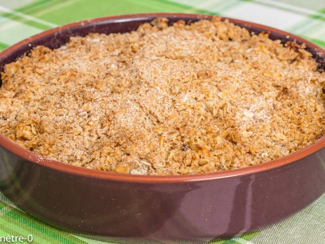 Streusel aux pommes poires et châtaignes