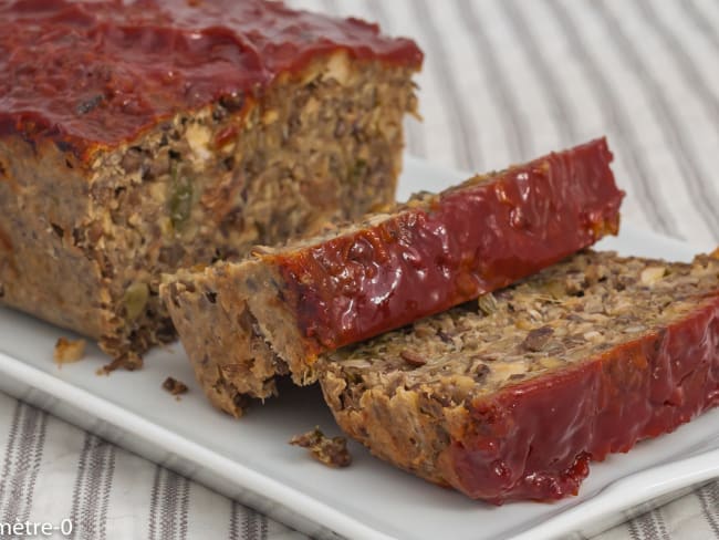 Terrine végétale festive aux lentilles et champignons