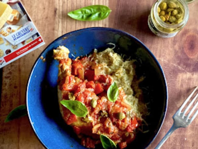 Poulet à la cacciatora et au gruyère AOP