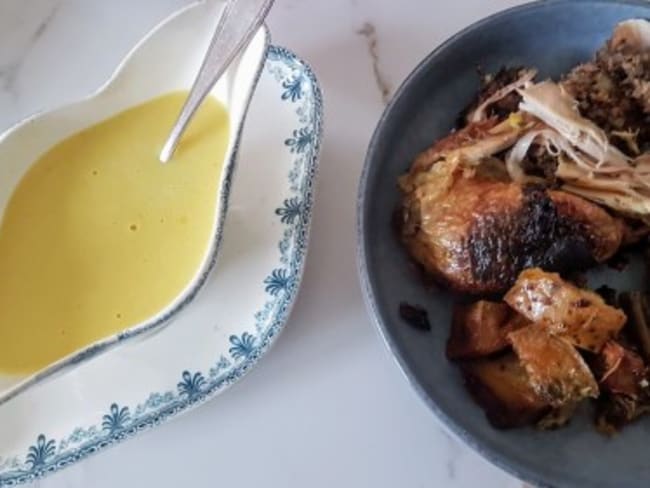 POULET TRUFFE AU PERSIL ET SA SAUCE DE MR GUERARD