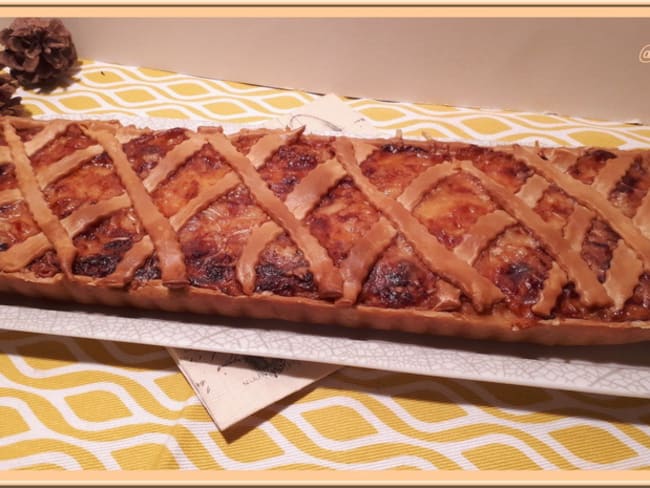 Tarte aux oignons et lardons sans œufs