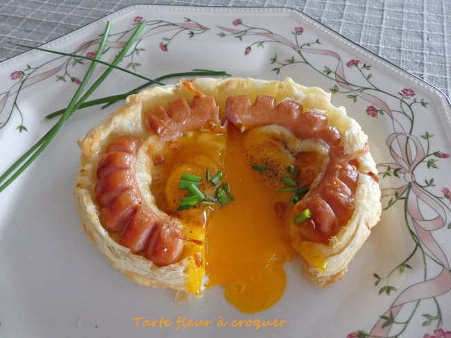 Tarte fleur à croquer