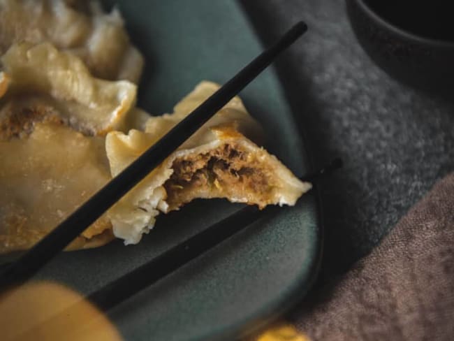 Gyozas au canard et au chou chinois