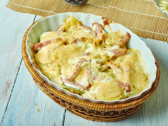 Tartiflette de navets et poireaux - Plat Principal