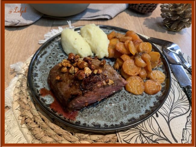 Filets de canard et carottes au miel