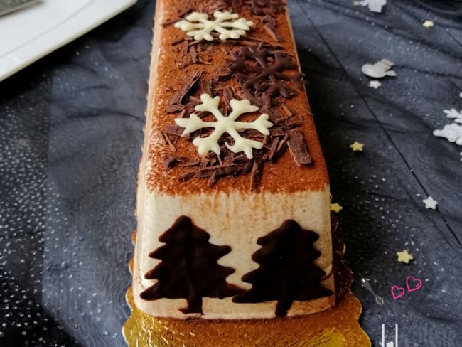 Bûche de noël tiramisu