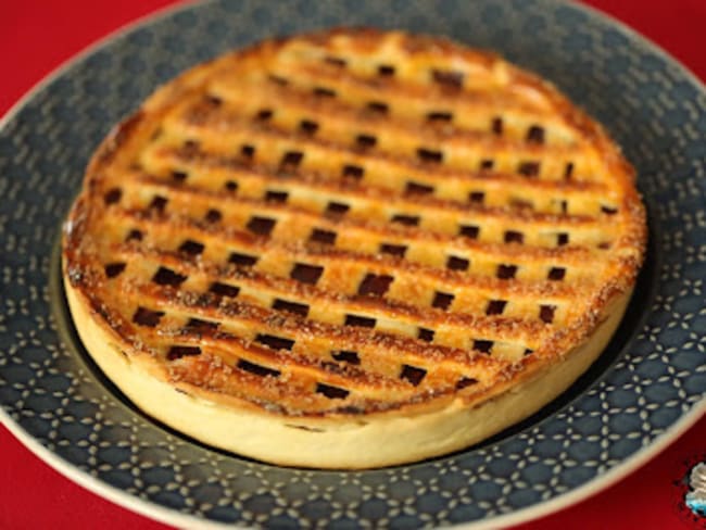 Tarte à la crème de fruits rouges