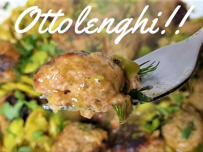 Boulettes aux épices Baharat et fèves en bouilon citronné