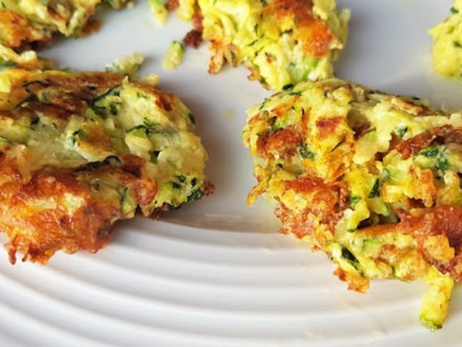 Galettes ou croquettes de courgette et mozzarella sans gluten