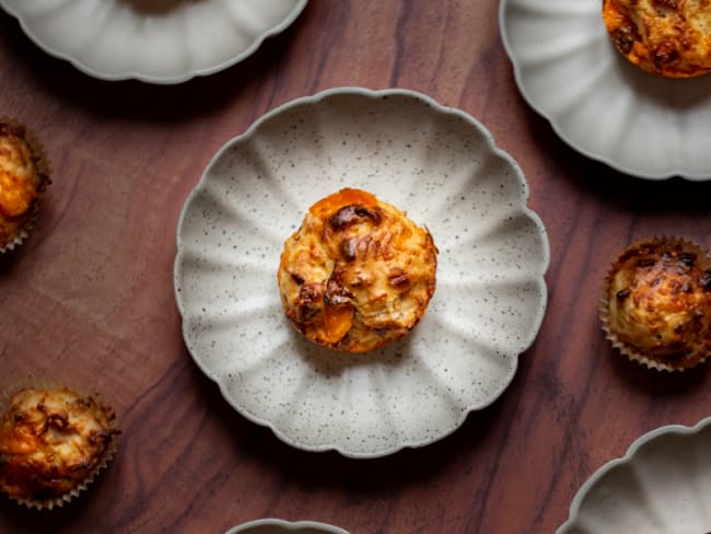 Muffins salés bacon et mimolette pour le brunch ou un apéro