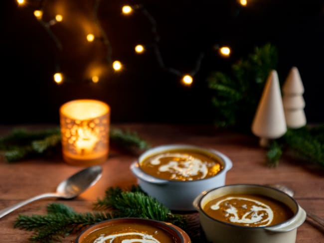 Soupe de courge au miso, une belle entrée festive