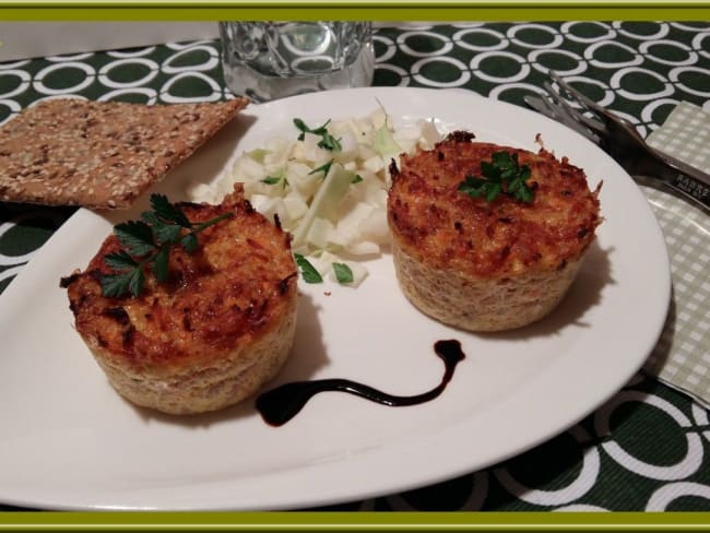 Flan de quinoa, carottes, et jambon fumé