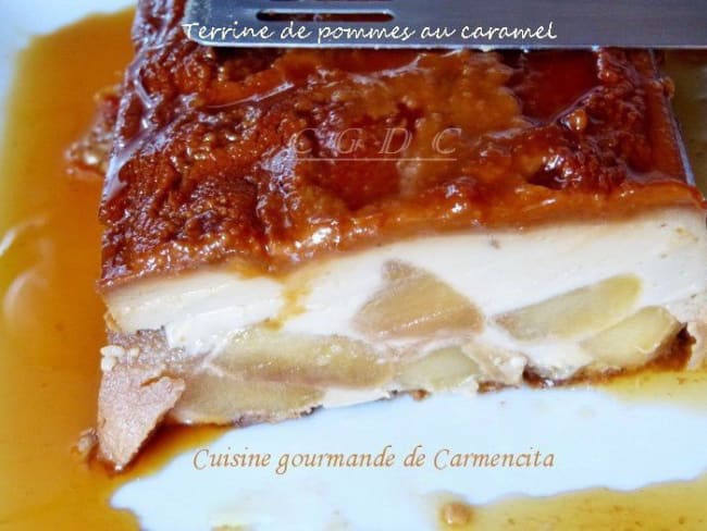 Terrine de pommes au caramel