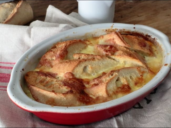 Gratin de pain au reblochon