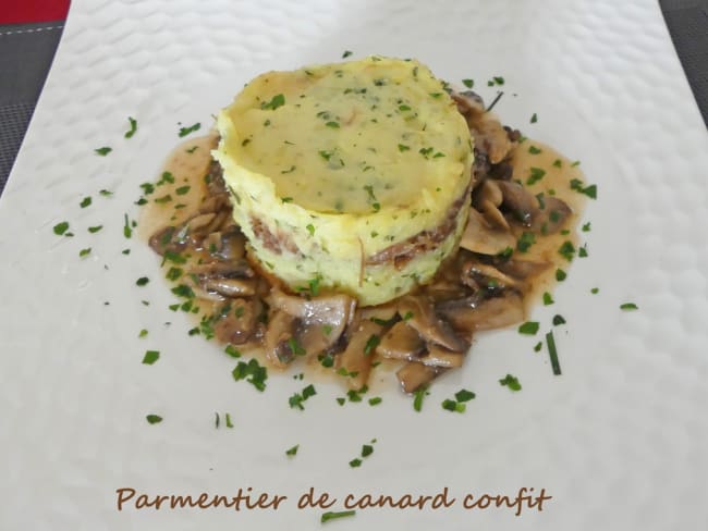 Parmentier de canard confit