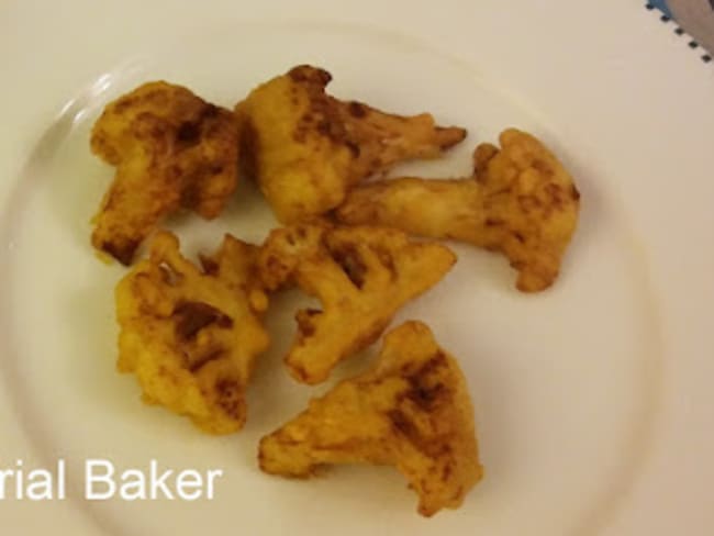 Pakora au chou-fleur (beignet à la farine de pois chiche)