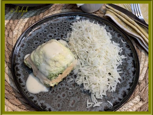 Pyramide aux deux poissons et au brocoli, sauce citronnée