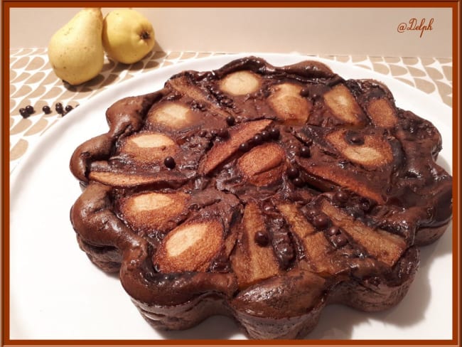 Clafoutis poires et chocolat