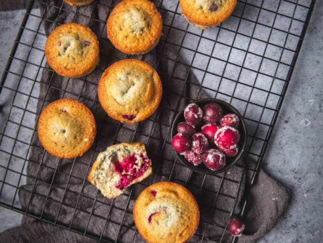 Muffins aux cranberries extra moelleux