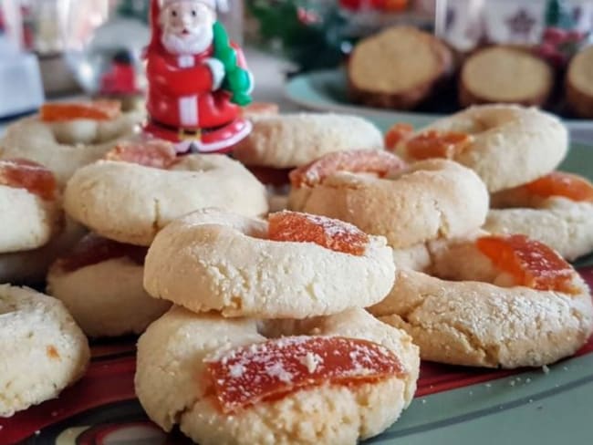 Macarons à l'ancienne (orange ou pamplemousse confit)