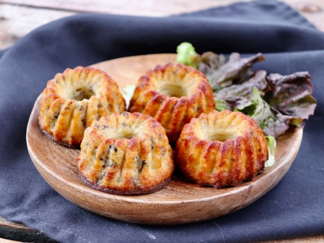 Savarins aux morilles et parmesan