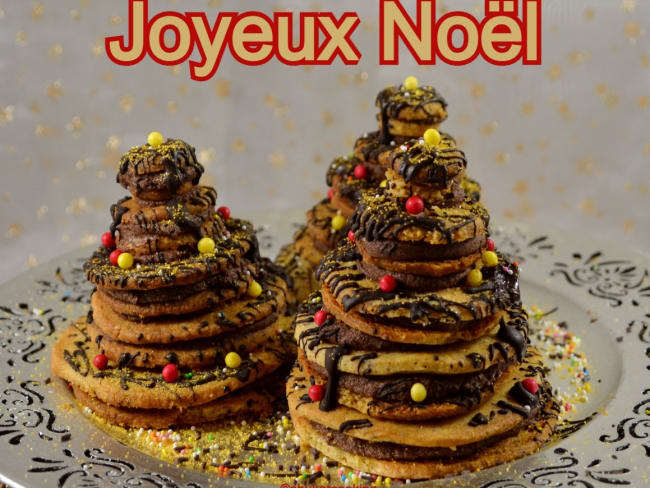 Sablés noisette façon sapins de Noël