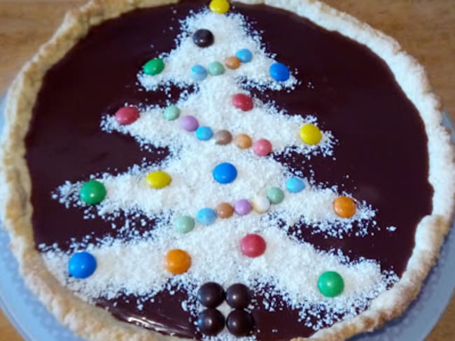 La tarte au chocolat de Noël