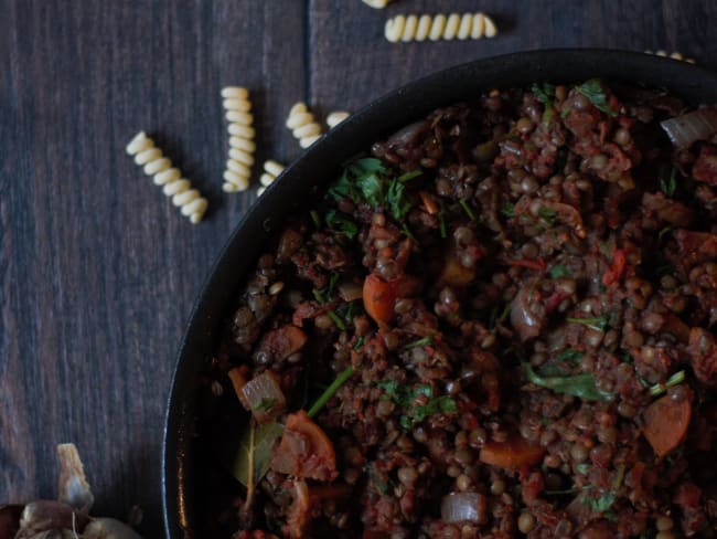 Bolognaise de lentilles