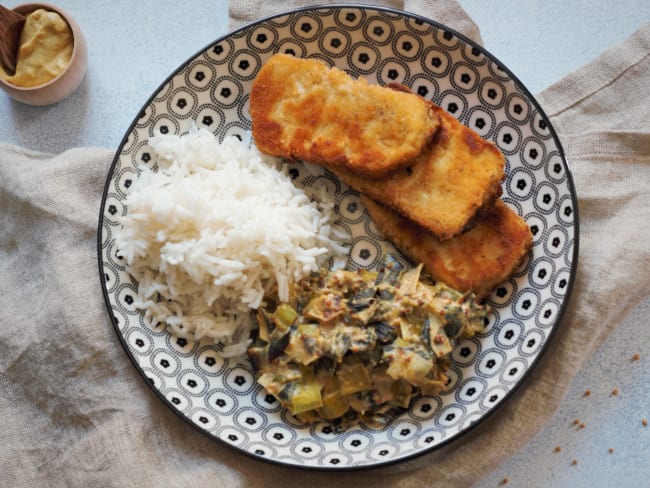 Tofu pané à la moutarde