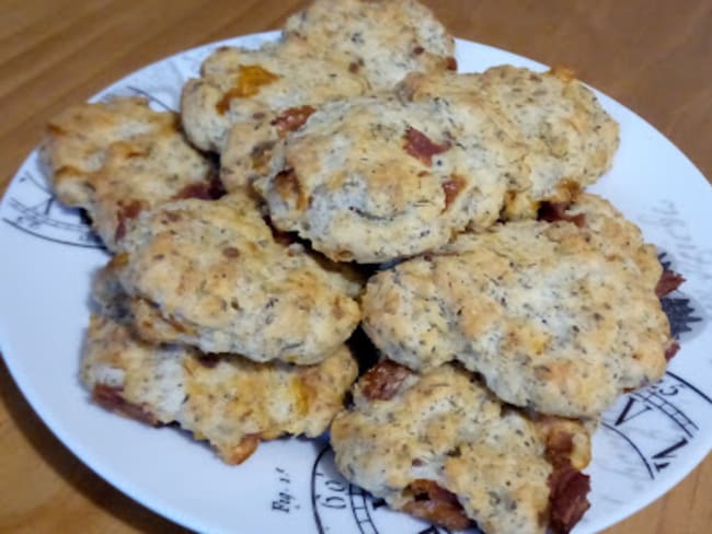 Les cookies apéritifs aux parmesan et tomates séchées