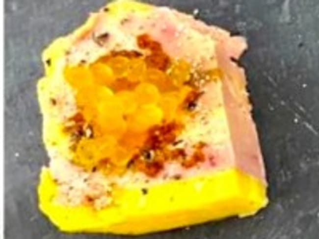 Terrine de foie gras saké saté sous-vide, basse température