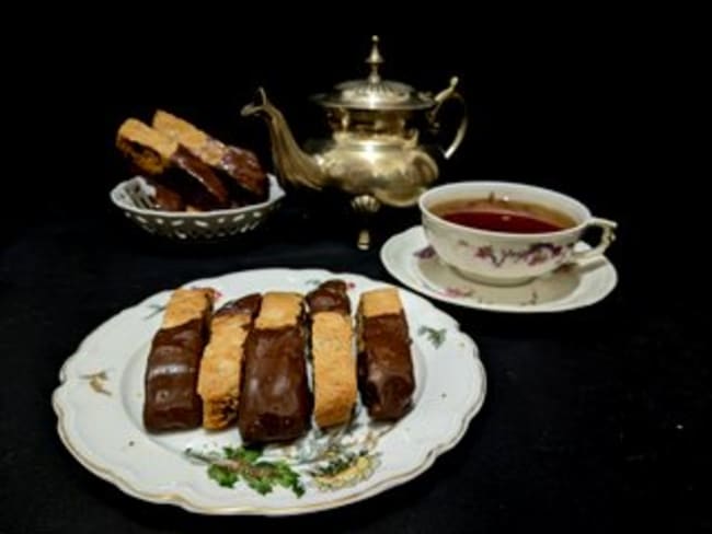 Biscotti au chocolat.