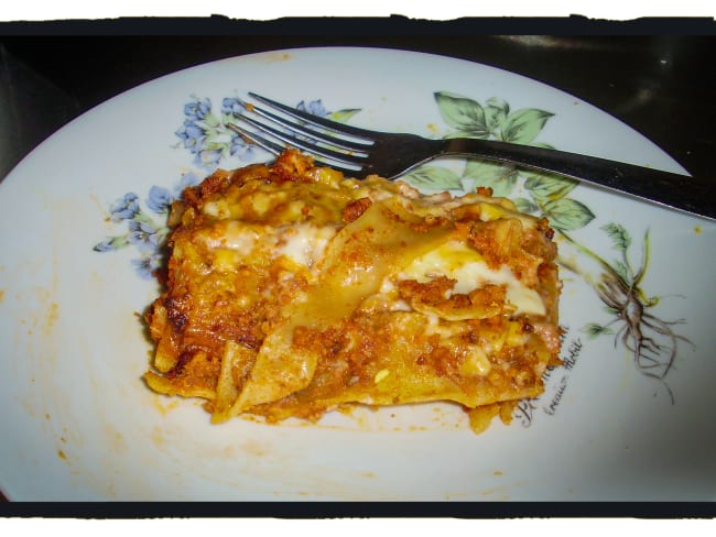 Lasagnes à la viande façon bolognaise