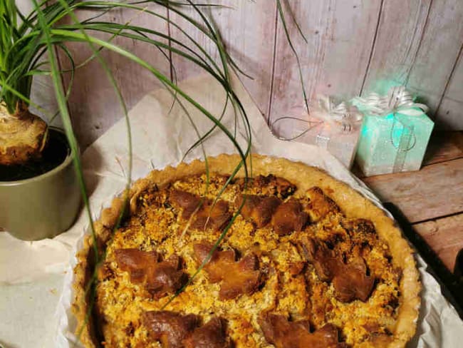 Flammekueche vegan de Noël