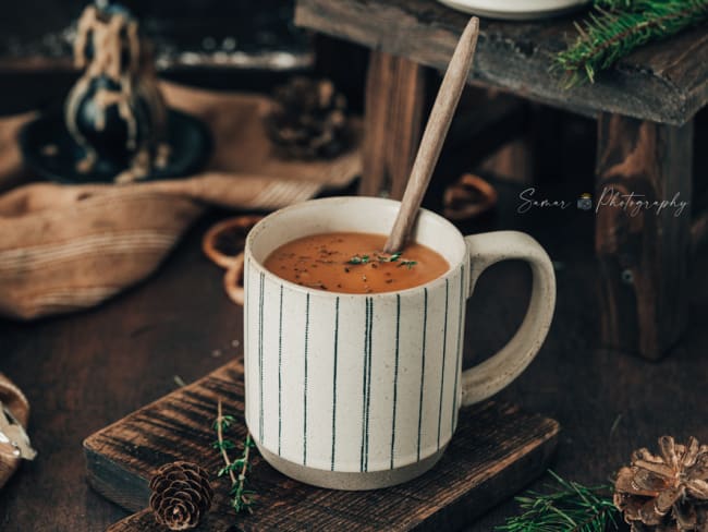 Soupe de topinambours aux carottes