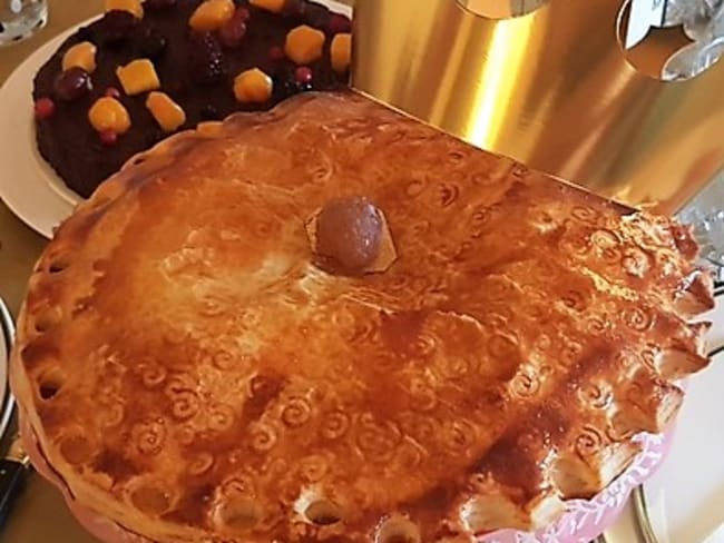 Galette de rois crème d'amandes et crème de marrons